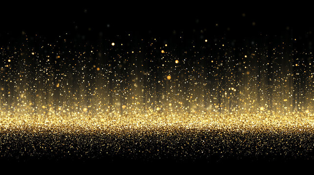 Plano de fundo gliter dourado, brilho e luzes, fundo bom para eventos comemorativos