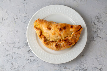 Homemade Italian Panzerotti Pizza Calzone, Cheese and Sauce