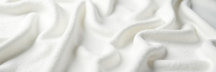 Soft white terrycloth, seamless texture panorama, textile, simplicity, illustration