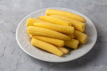 Delicious sweet baby corn pickle