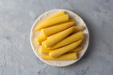 Delicious sweet baby corn pickle