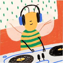 dj with headphones