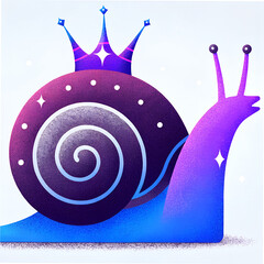 illustration of snail