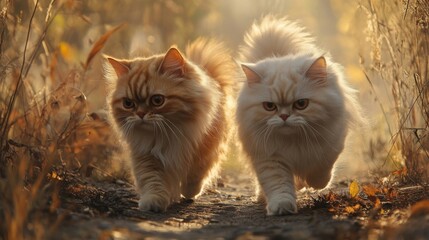 One of the distinctive physical characteristics of Persian cats is their snub faces.