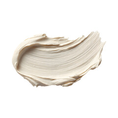 Elegant Creamy Swirl on transparent background: A Texture for Cosmetic or Culinary Design