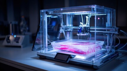 Fototapeta premium 3d bioprinting lab technology creation