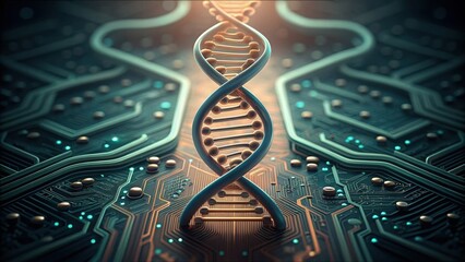 Helix Merging with Circuit Board Representation of Technology and Biology