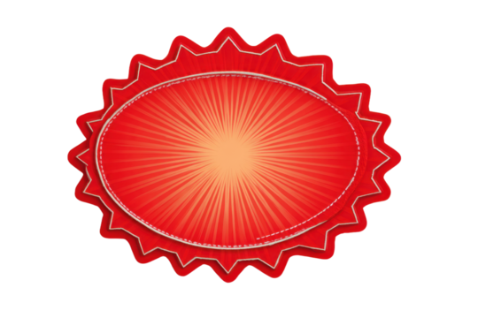 Sale sticker price tag quality mark retro stars