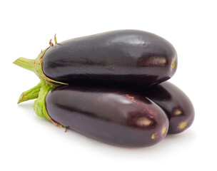 Eggplant isolated on white background.