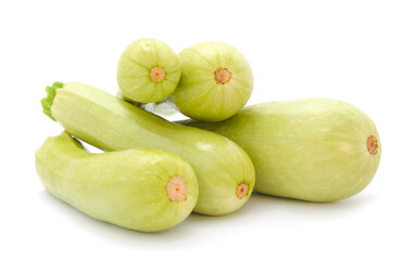 A pile of zucchini.