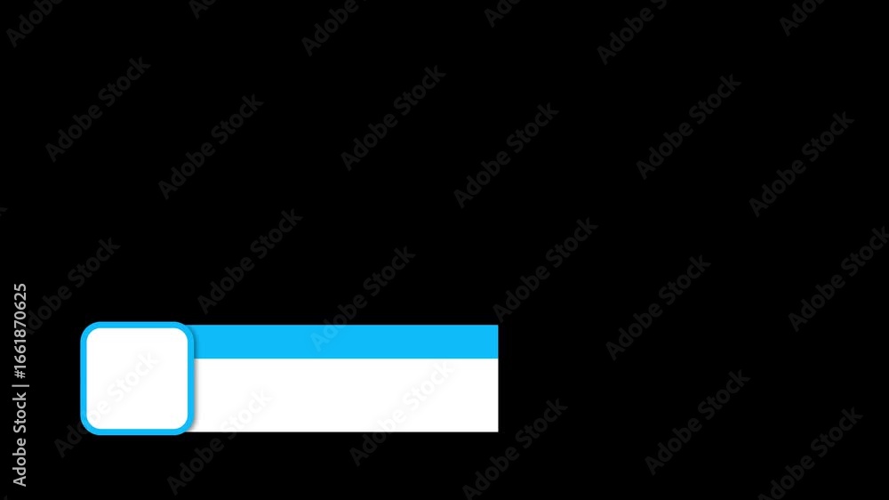Fototapete minimal lower third animation template with black background for video editing projects lower thirds