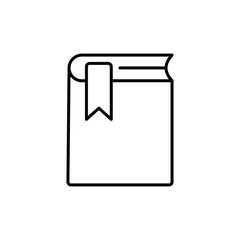 Bookmark icon, vector outlined icon