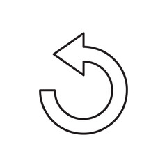 Reload icon, vector icon design outlined