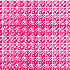 seamless pattern with pink flowers