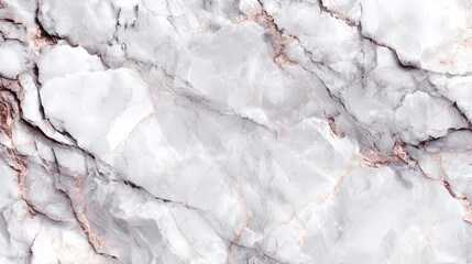 Fototapeta premium White marble slab with grey veining and hints of rusty brown throughout the texture