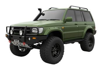 Off-road adventure vehicle mountain trails 4x4 suv rugged environment dynamic perspective adventure concept isolated PNG