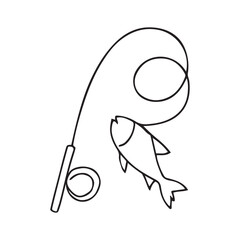 Fish Line Drawing – Clean Minimalist Sketch for Nature Concepts