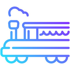 train gradient line icon
