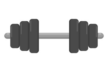 Dumbbell Icon. Fitness Equipment Symbol Isolated on White Background. Web Design. Vector Illustration