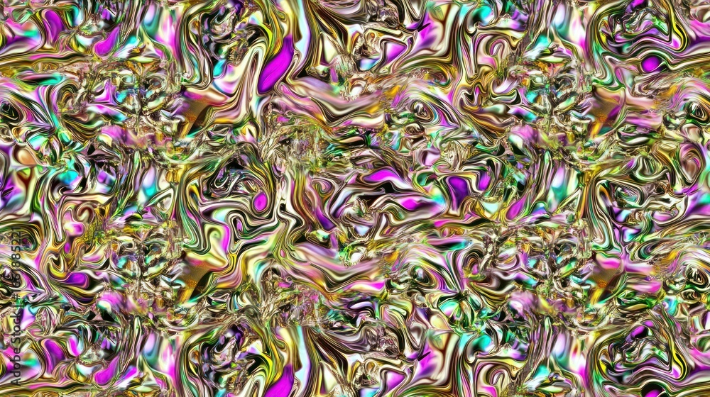 Poster colorful swirling liquid abstract background with intricate patterns and textures