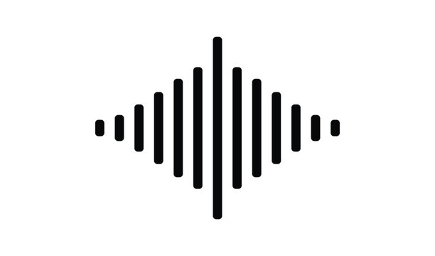 Abstract geometric sound wave equalizer graphic design