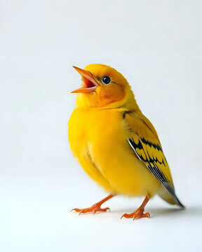 yellow bird on a branch