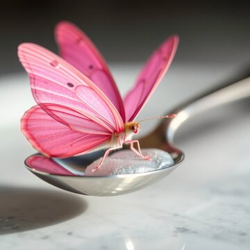 butterflies on tablespoons
