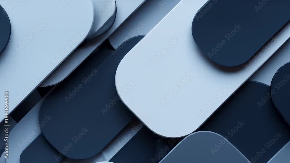 Poster abstract blue and gray shapes dynamically shifting
