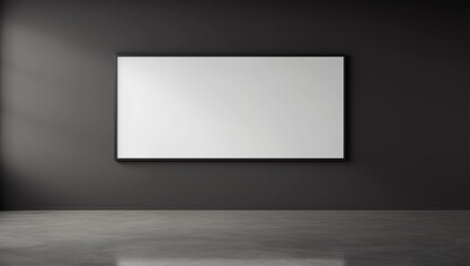 Obraz premium Blank billboard on a concrete wall. 3 d render