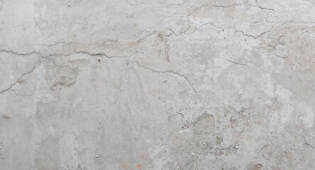 Textured Gray Concrete Wall with Cracks and Damage, Ideal for Backgrounds.