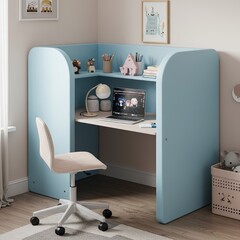 Private Study Cubicle Desk