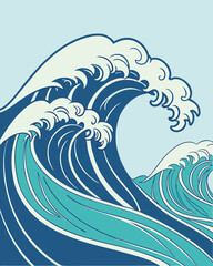 &ldquo;Seamless Ocean Wave Pattern &ndash; Abstract Blue Sea Water Texture Background&rdquo;