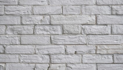 Fototapeta premium White Painted Brick Wall Texture, Interior and Exterior Wall Design, Stonework.