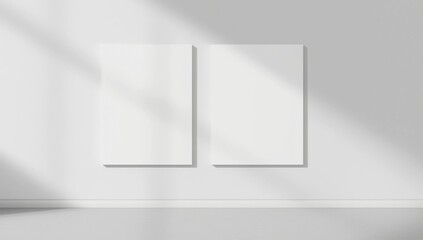 Blank catalogue landscape brochure mockup cover template 