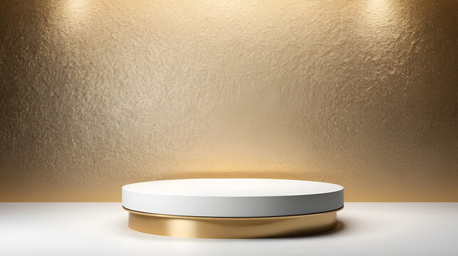Product podium with textured background
