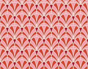 Classic art deco vector seamless pattern. Abstract vintage background. Geometric damask texture.