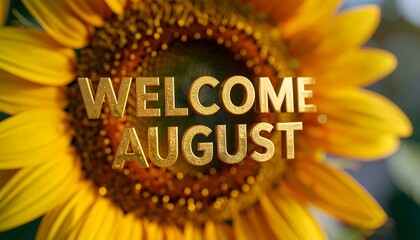 Welcoming August with a Sunflower Closeup View