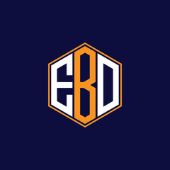 Modern Hexagon Monogram Logo Design &ndash; Geometric Lettermark Vector Template