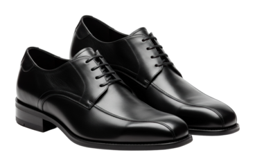 Formal shoe display retail store product indoor fashion style isolated PNG