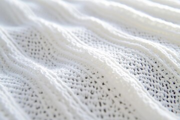 explore White Knitted Fabric, a Textured Backdrop with Soft Aesthetic