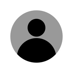 User profile icon vector. Avatar or person icon. Person and Profile, User silhouette isolated on background