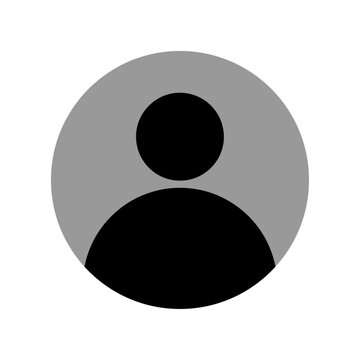 User profile icon vector. Avatar or person icon. Person and Profile, User silhouette isolated on background