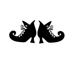 Spooky witch shoes SVG