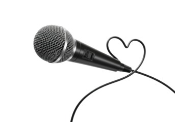 Live performance music venue microphone artistic environment passion for music isolated PNG