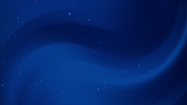 Animated blue abstract background with flowing waves and twinkling stars, perfect for technology, space, or corporate presentations and modern graphic design projects - Powered by Adobe