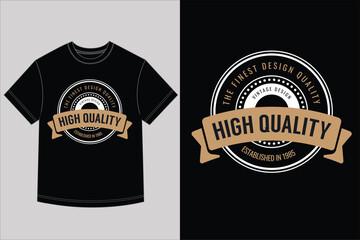 Fototapeta premium High quality vintage banner tshirt design for promotional products