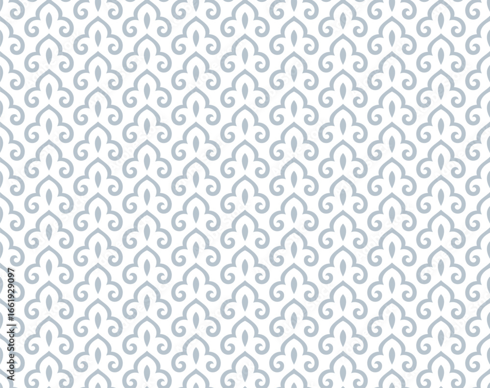 Poster the geometric pattern with wavy lines. seamless vector background. white and gray texture. simple la