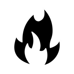 flame solid black style