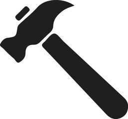 Handheld steel tools including a claw hammer, wrench, and screwdriver are isolated on a white background for construction and repair