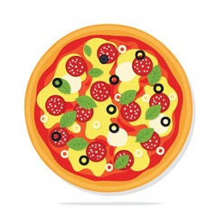 Pizza vector design for motion graphics